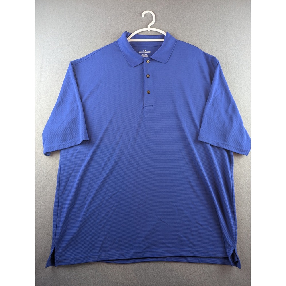 Grand Slam Golf Polo Shirt Mens 3XLT Blue Purple Textured Short Sleeve 3XL Tall
